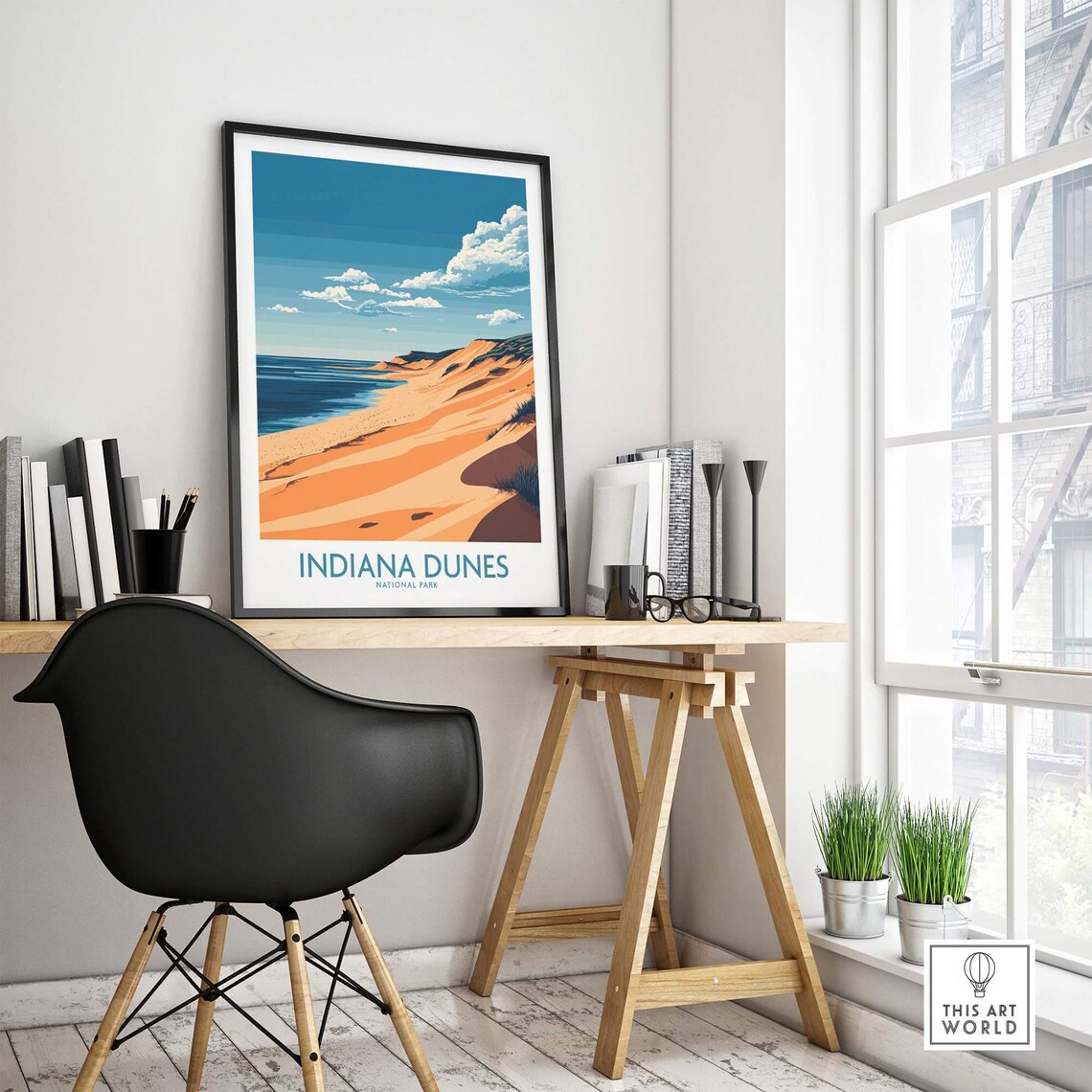 Indiana Dunes Travel Poster, National Park - Image 4