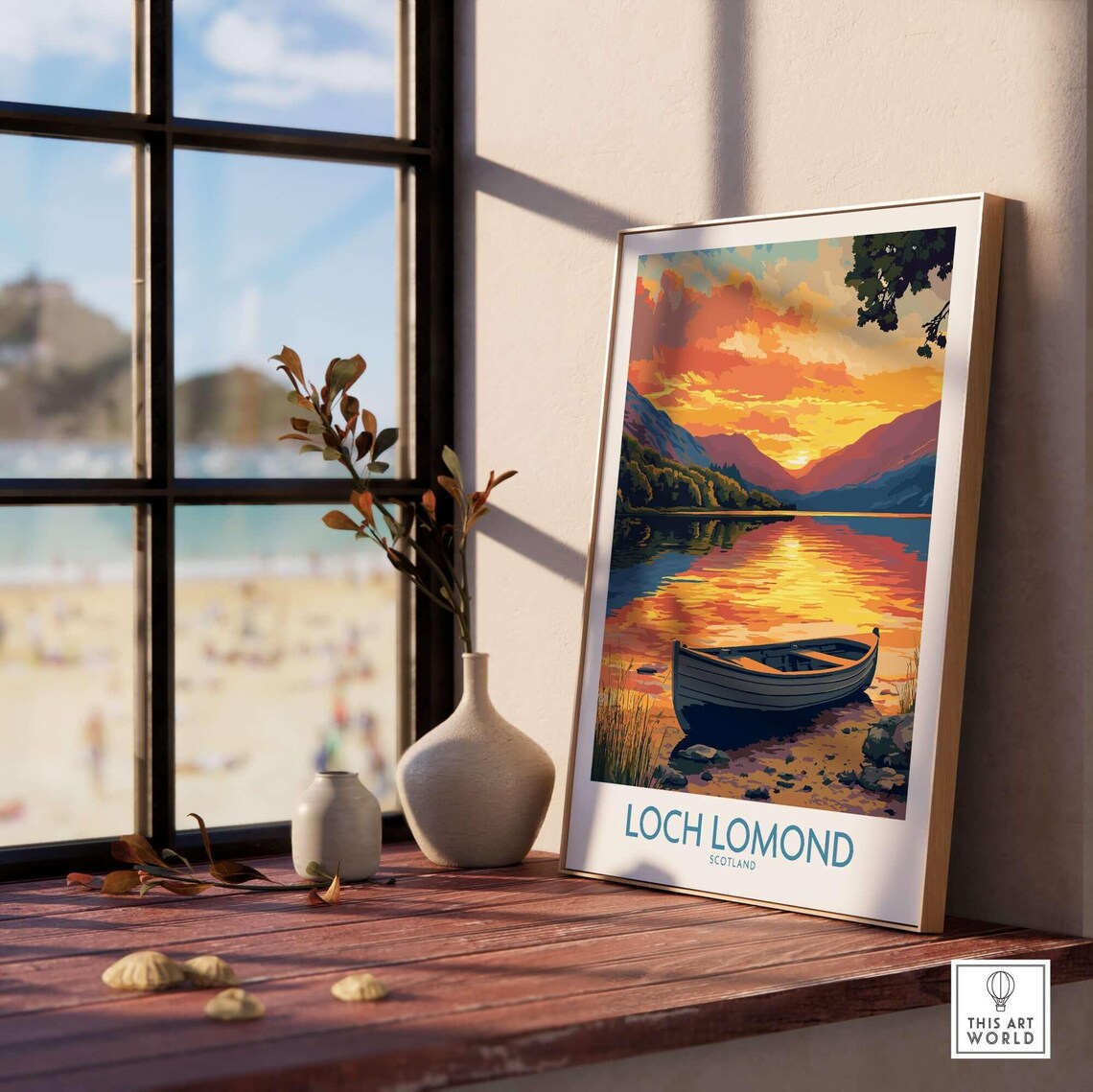 Loch Lomond Scottish Highlands Poster Print, Scotland - Image 3
