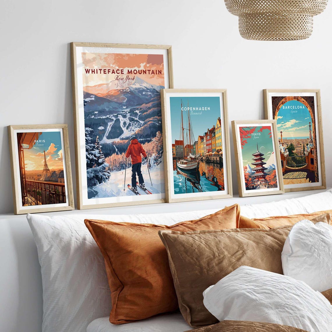 Whiteface Ski Resort, Winter Sports Travel Poster - Image 3