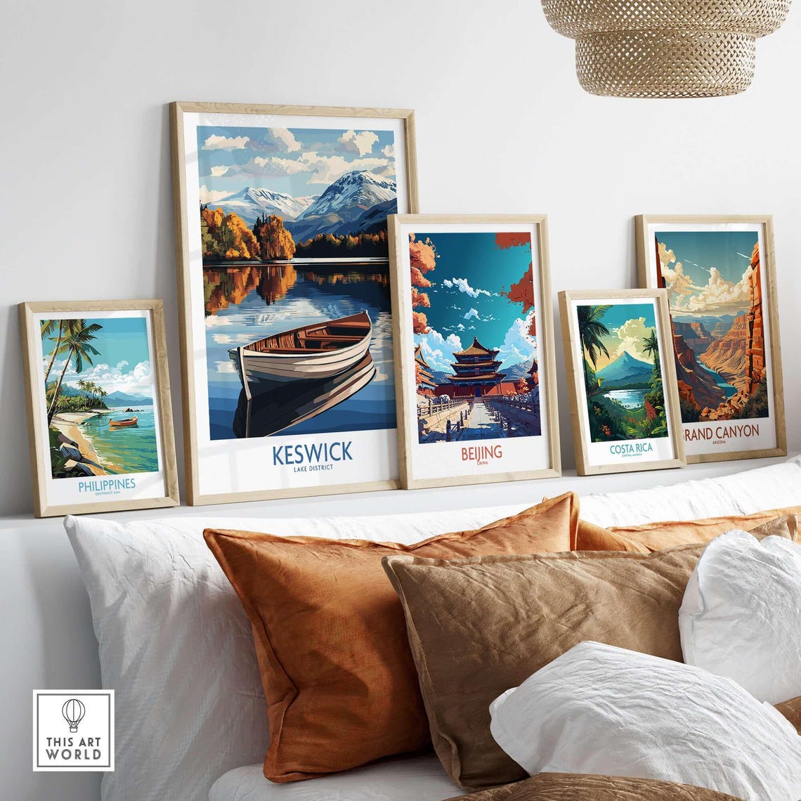 Keswick Decor, Lake District Illustration Poster - Image 3