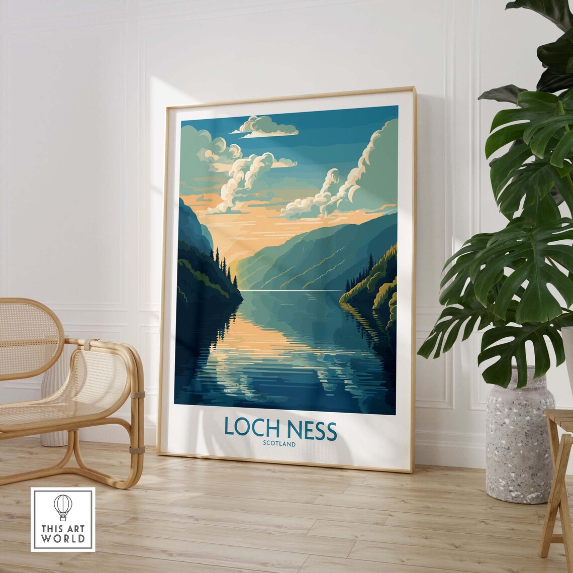 Loch Ness France Travel Poster, Travel Poster - Image 3