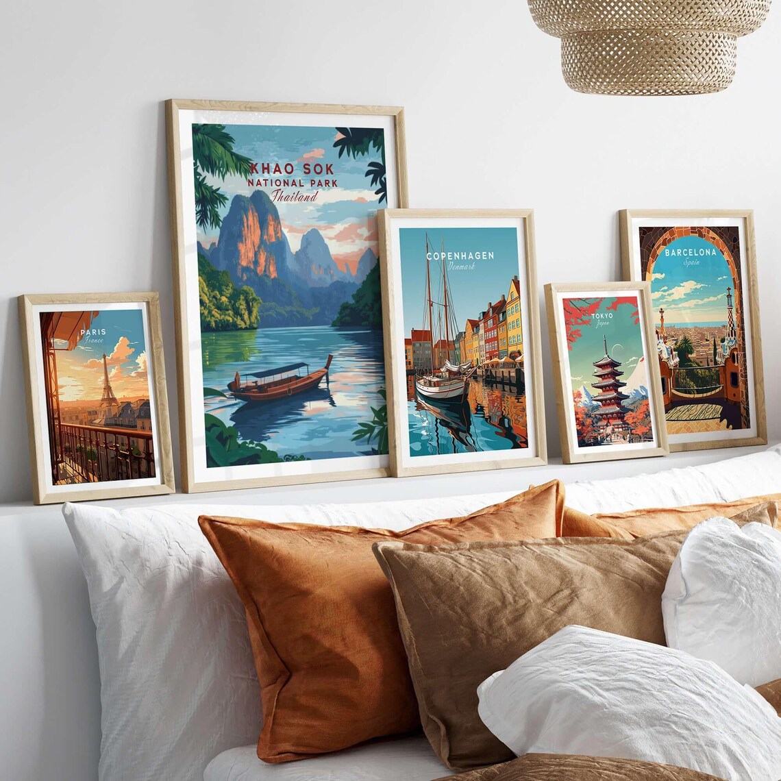Khao Sok Wall Hanging, Thailand Illustration - Image 3