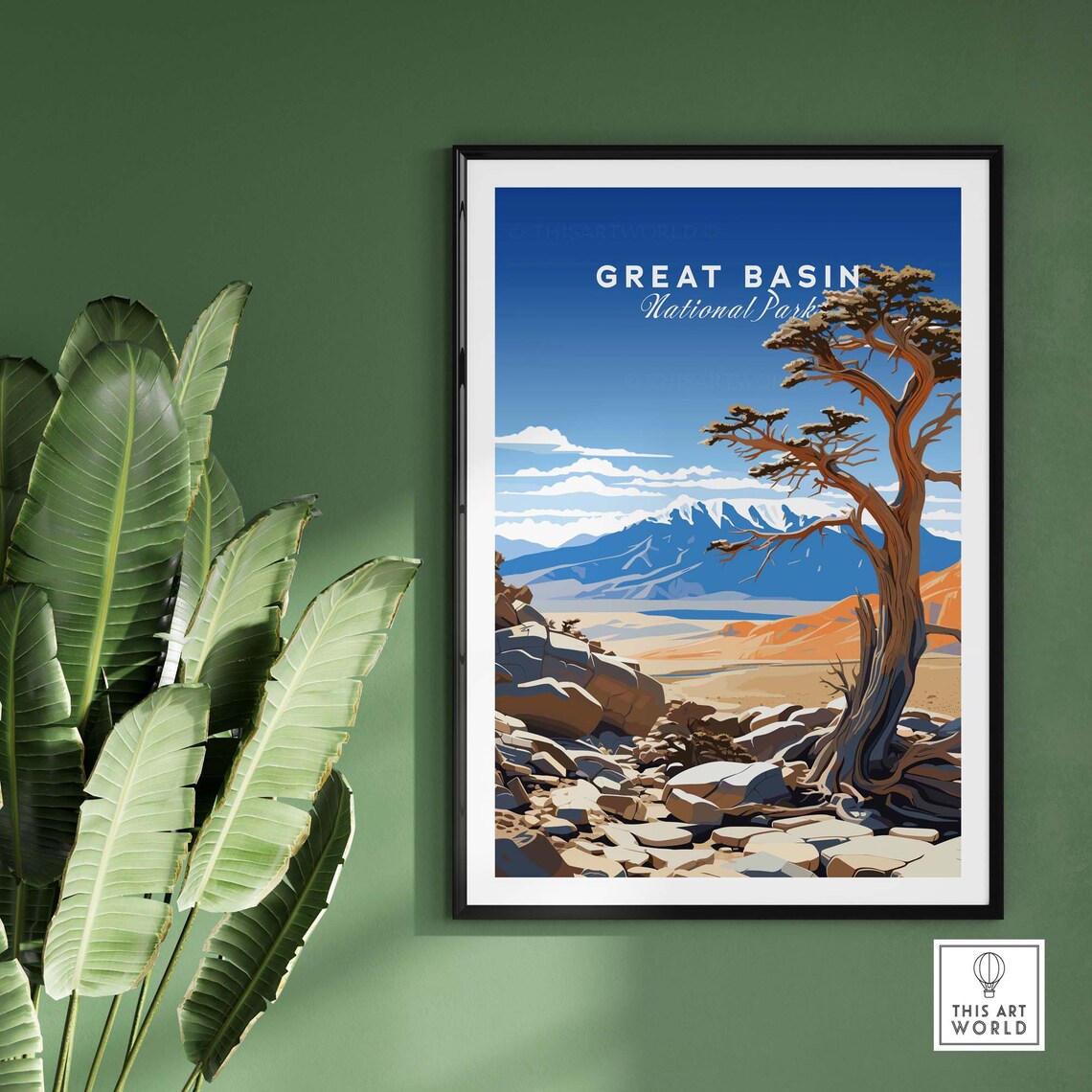 Great Basin National Park Bristlecone Pine Snowy Peak Poster - Image 3