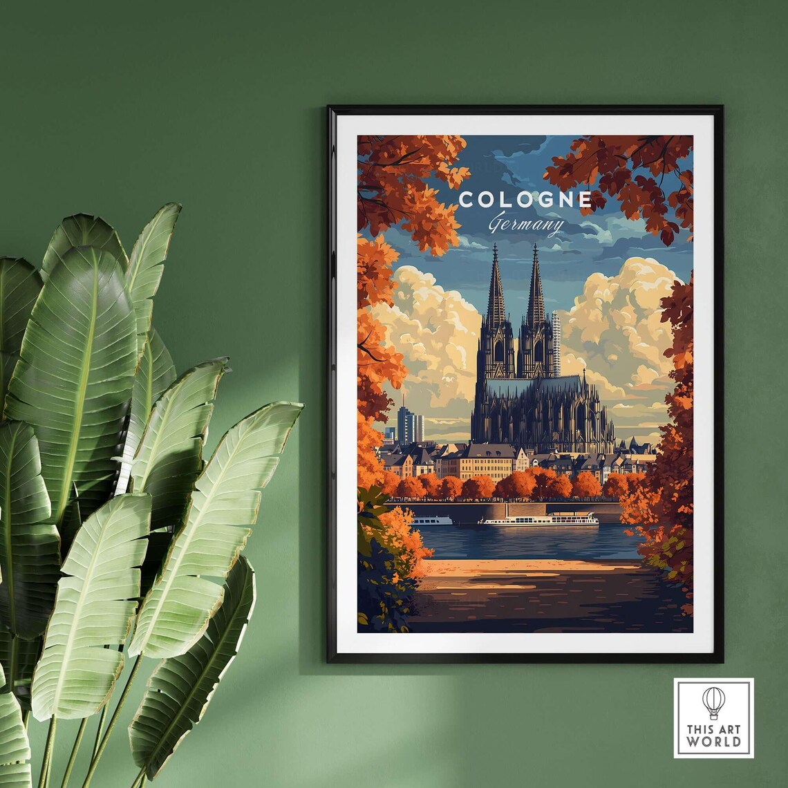 Cologne Travel Poster, Germany Art Print - Image 2