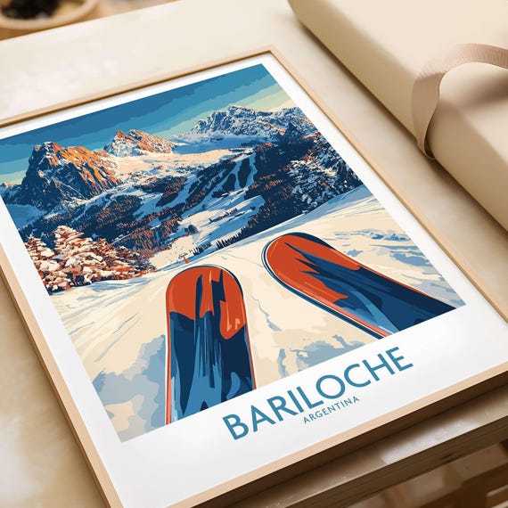 Bariloche Poster Argentina Bariloche Travel Poster Birthday Present Bariloche Wedding Anniversary Gift