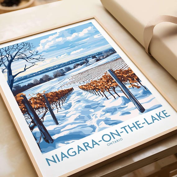 Niagara On The Lake Vineyards - Winter Poster