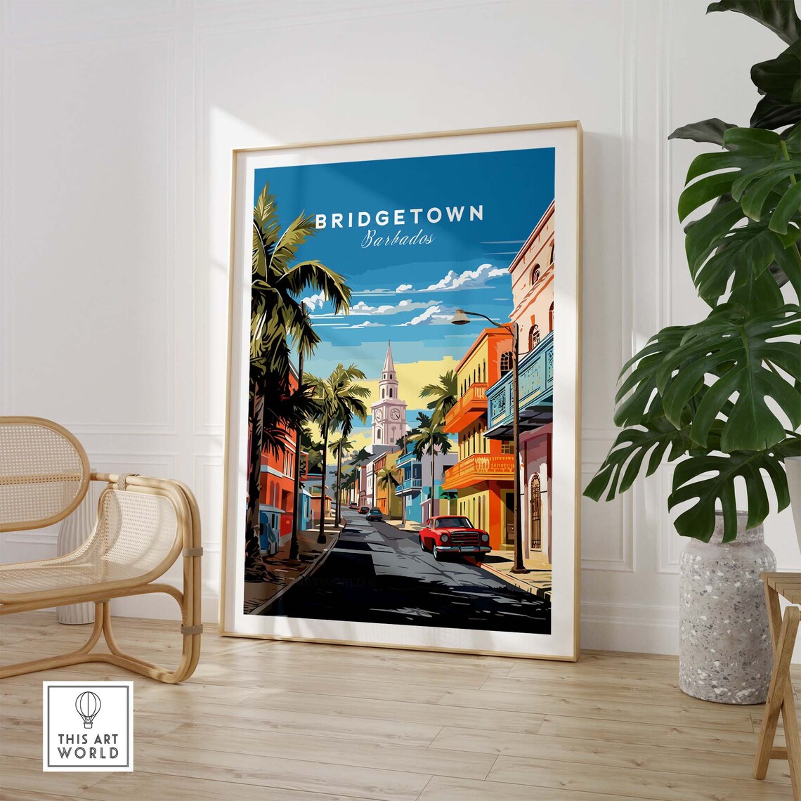 Bridgetown Barbados Travel Poster, Gallery Wall Art - Image 3