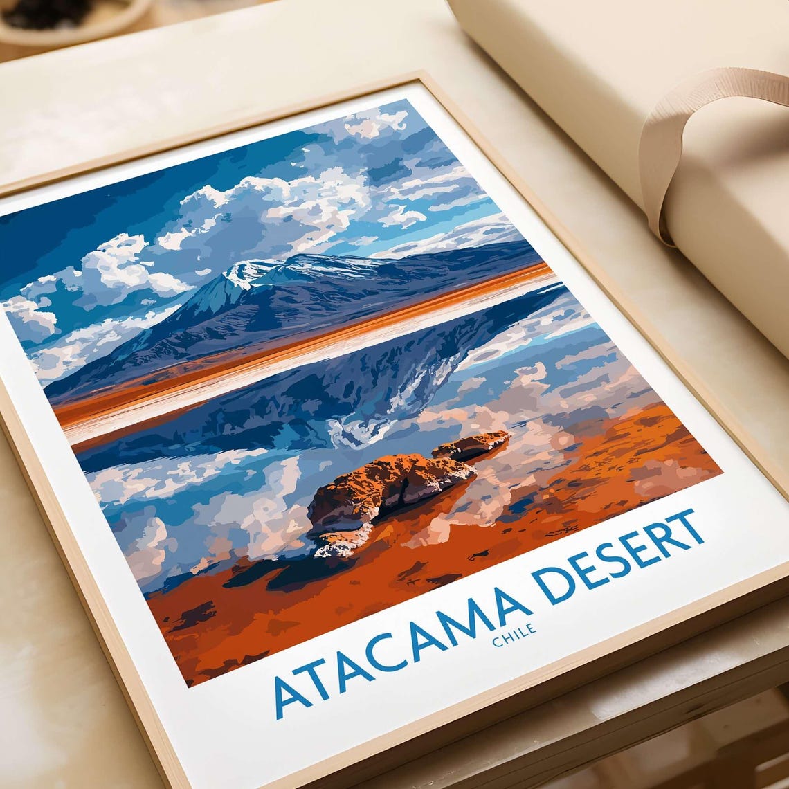 Atacama Desert Art Print, Chile Landscape