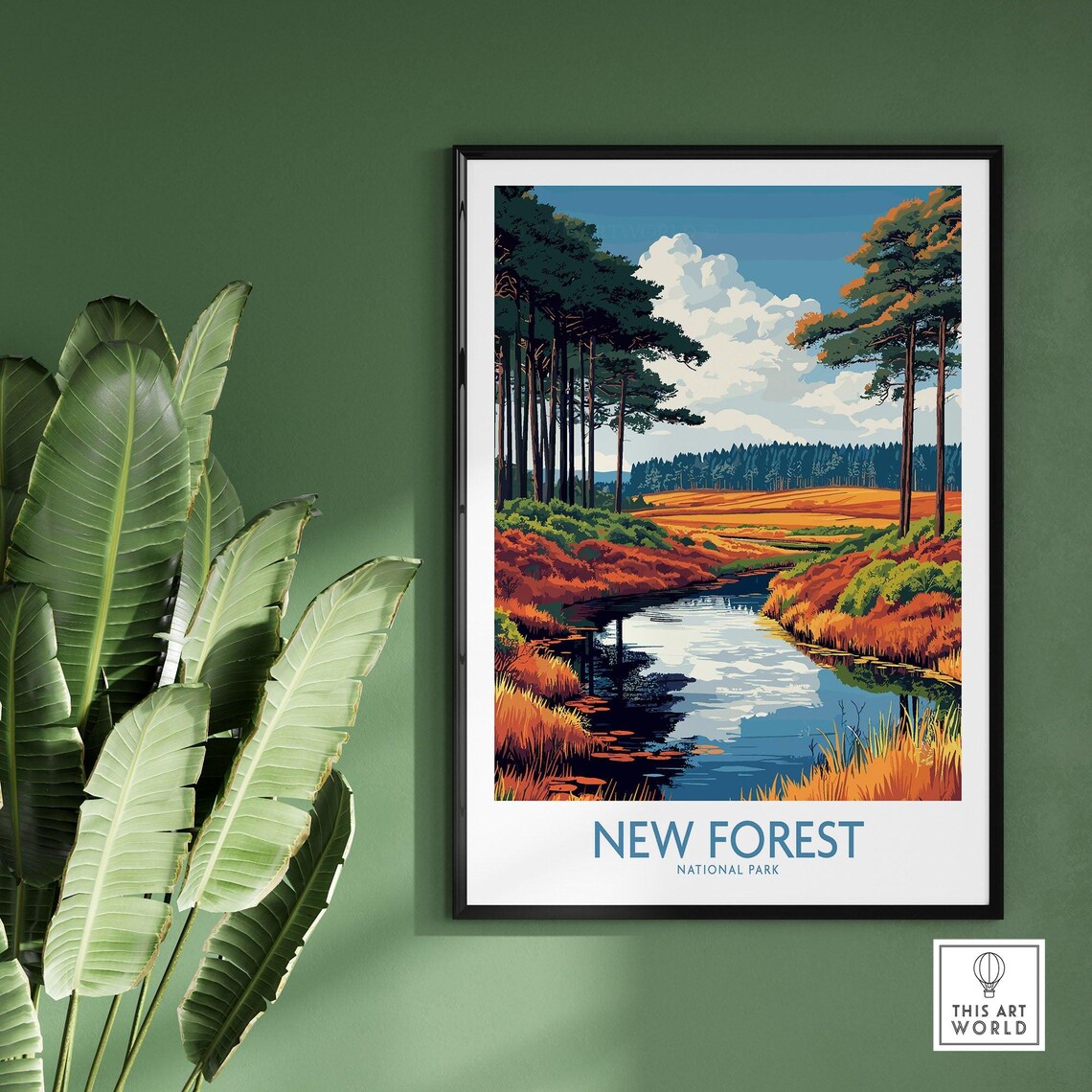 New Forest National Park - Vintage Travel Poster - Image 2