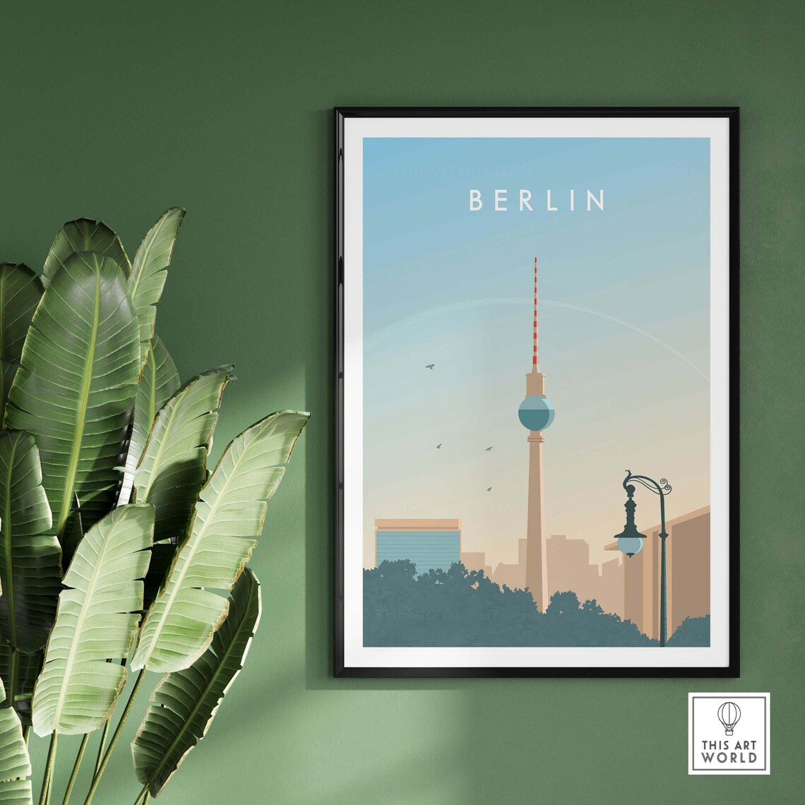 Berlin Minimalist Travel Poster, Skyline Cityscape - Image 3
