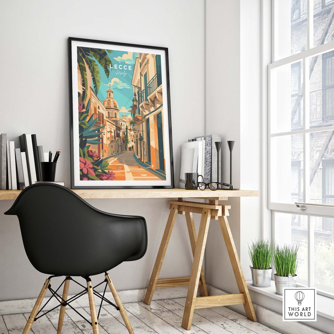 Lecce Travel Poster, Apulia Italy Home Decor - Image 4