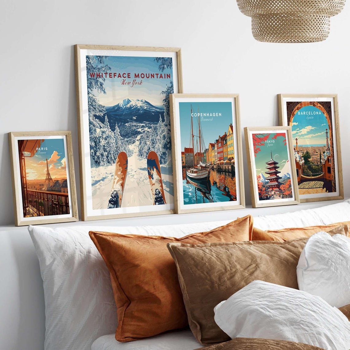 Whiteface Ski Art Print, Ski Lodge Wall Decor - Image 3
