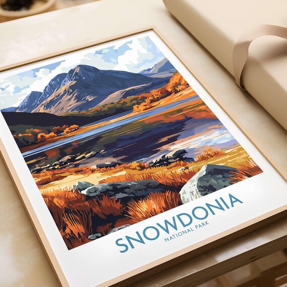 Snowdonia National Park - Vintage Travel Poster