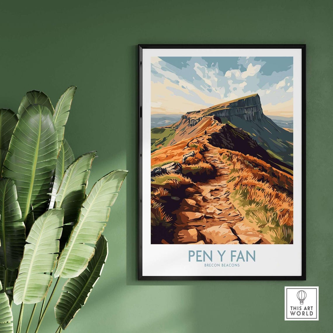 Pen Y Fan, Brecon Beacons Wales Travel Poster - Image 2