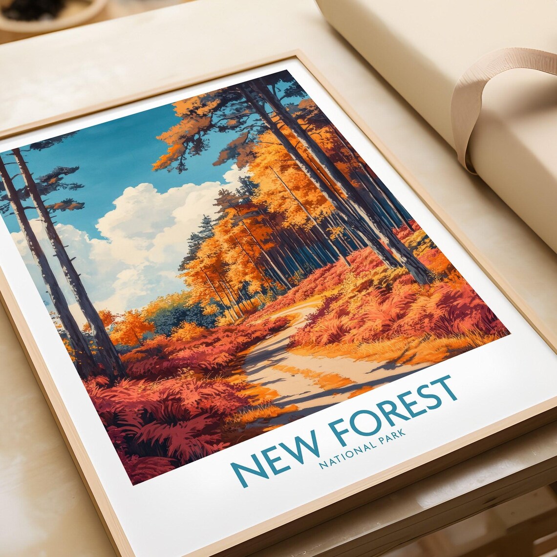 New Forest Travel Poster, England National Park