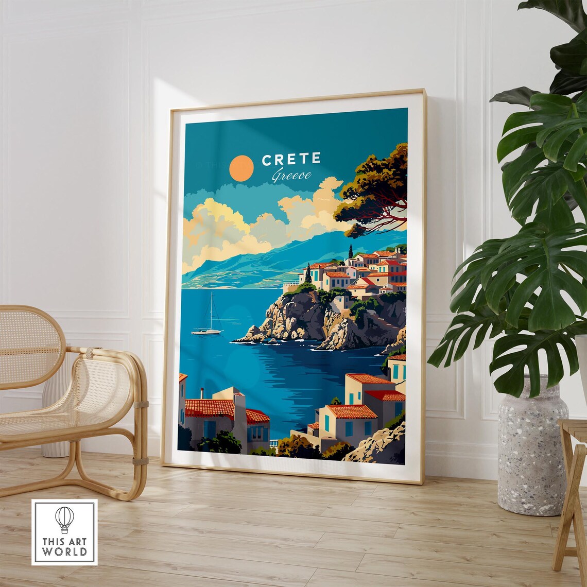 Crete Travel Poster, Greece Wall Art Print - Image 2