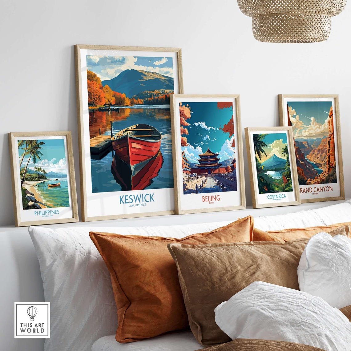 Keswick Lake District Travel Poster, Home Decor - Image 3