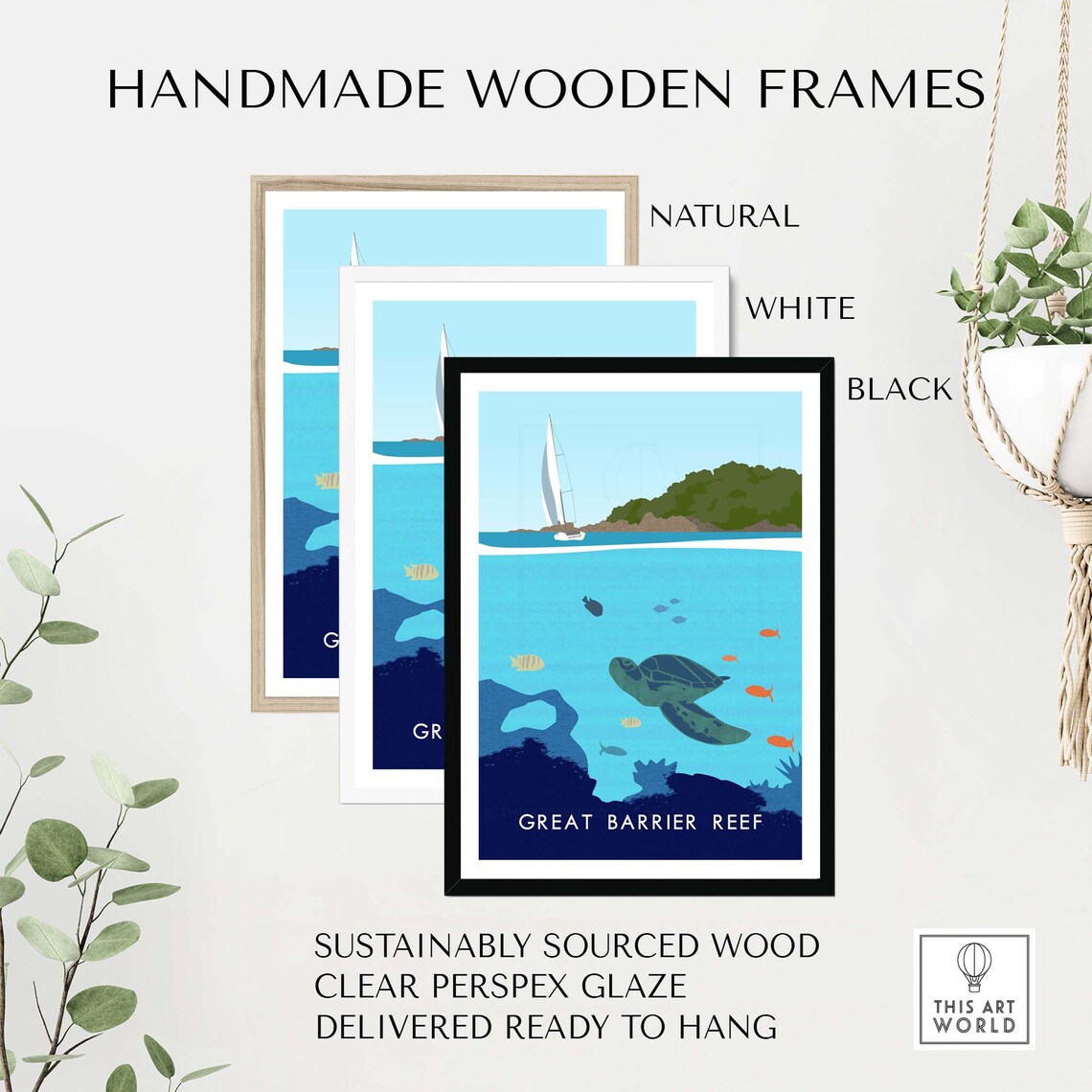 Great Barrier Reef Australia Travel Poster Print - Image 3
