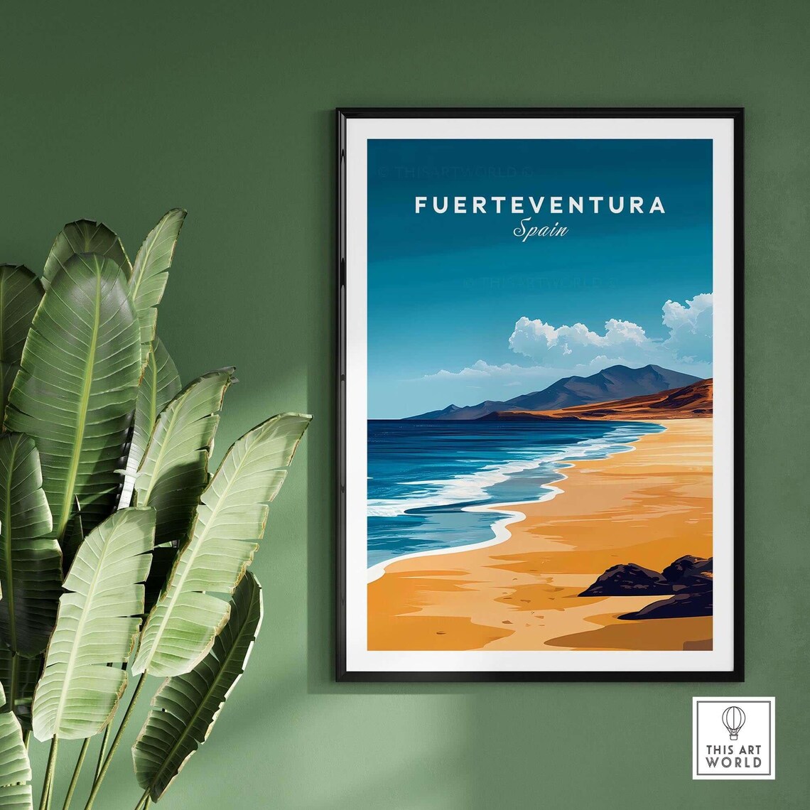 Fuerteventura Travel Poster, Spain Canary Islands - Image 2