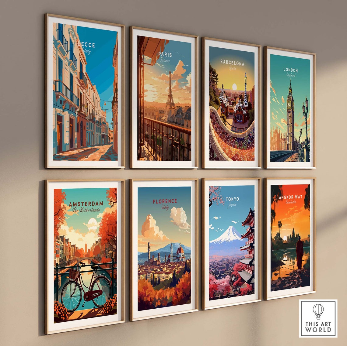 Lecce Italy Sunlit Baroque Street Balconies Apulia Architecture Poster - Image 3