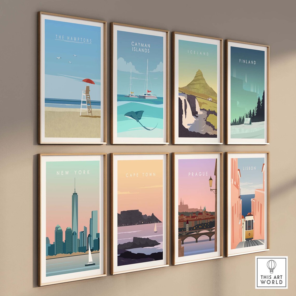 The Hamptons New York Travel Poster, Wall Decor - Image 3