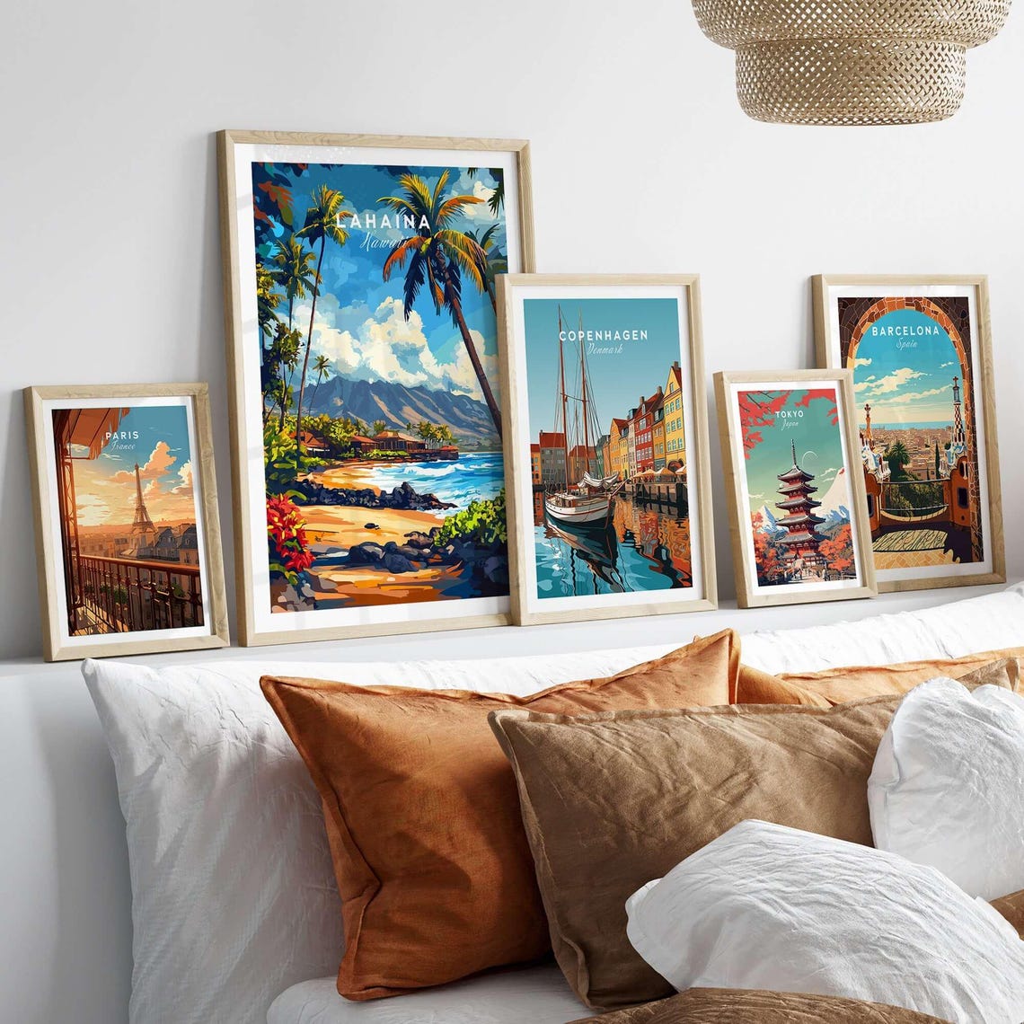 Lahaina Hawaii Travel Poster, Home Decor Gift - Image 3