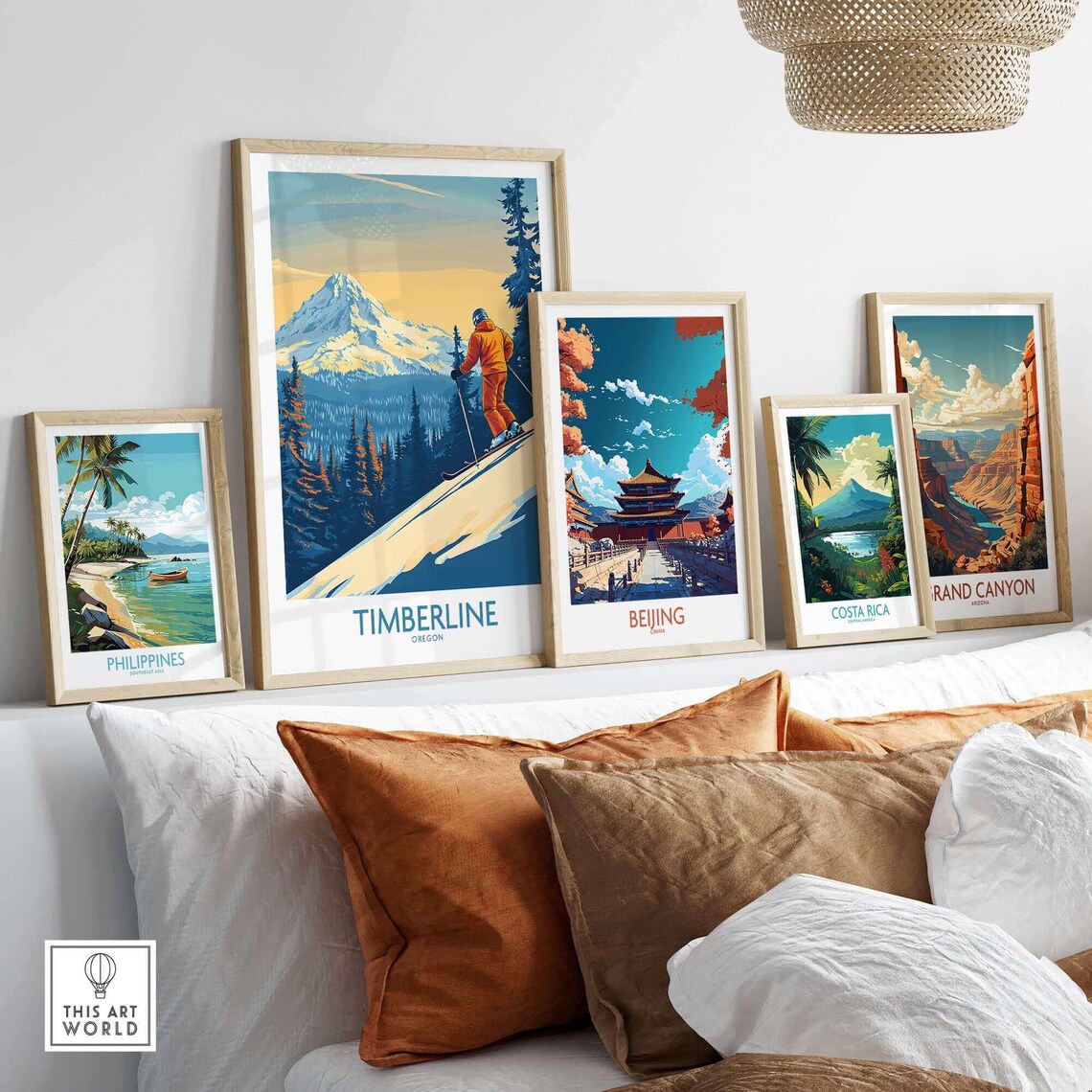Timberline Ski Lodge, Ski Room Art Print - Image 3