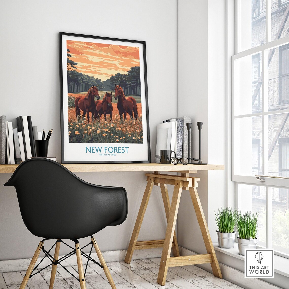 New Forest Travel Poster, England National Park - Image 4