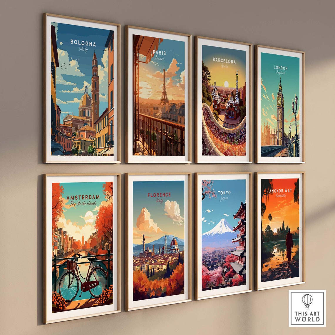 Bologna Travel Poster Italy Bologna Wall Art Print Italy Home Decor Bologna Artwork Poster Gift Bologna Illustration Art Lover Italy Print - Image 3