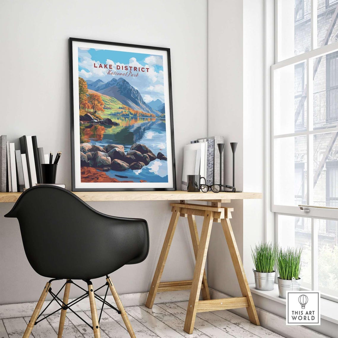 Lake District Travel Poster, Cumbria England - Image 4
