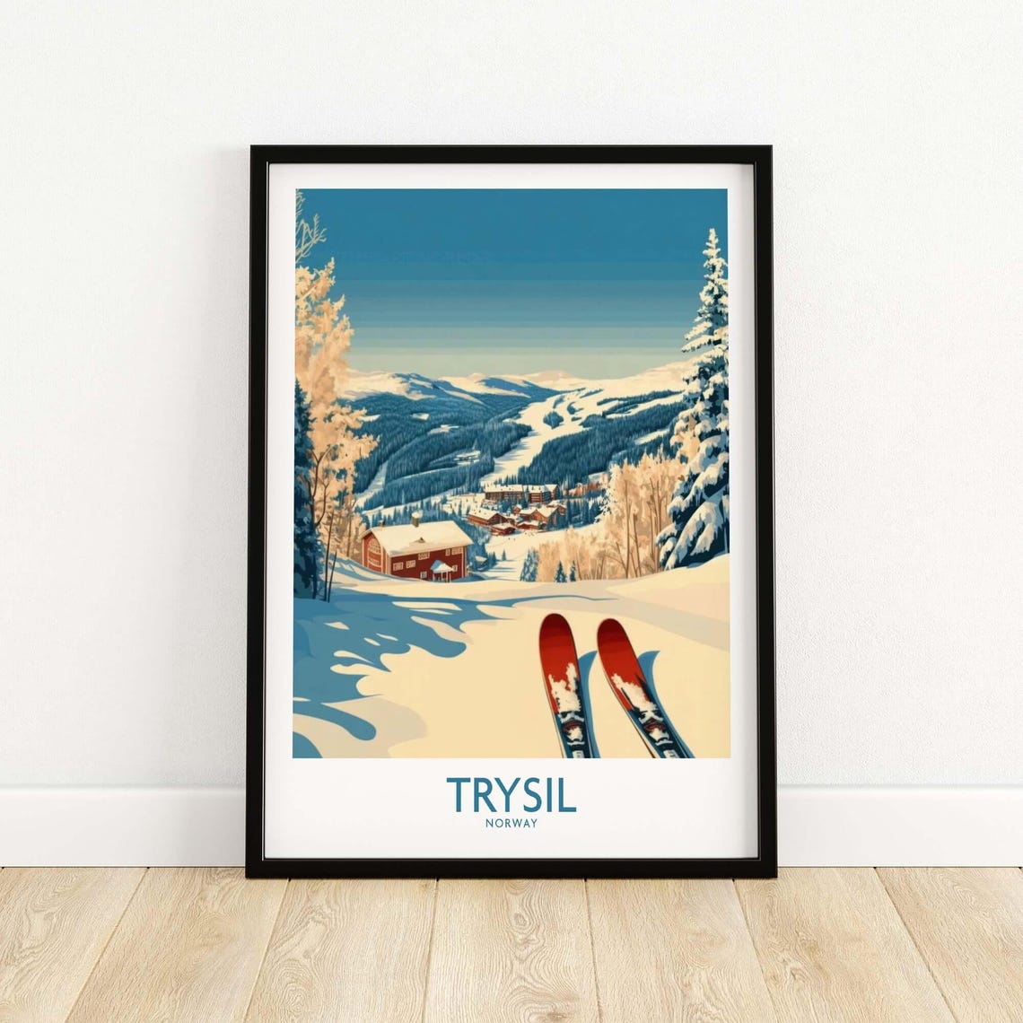 Trysil Ski Resort, Winter Sports Adventure Art Print - Image 5