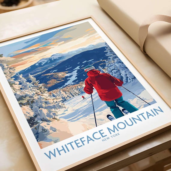 Whiteface Mountain Ski Art Print