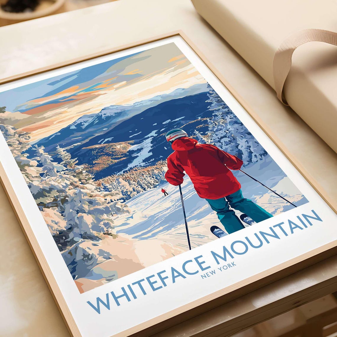 Whiteface Mountain Ski Art Print