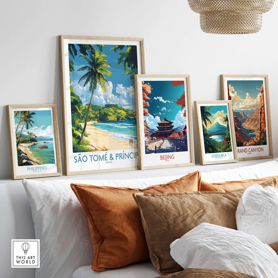 Sao Tome Wall Art Print, Africa Living Room Decor - Image 4