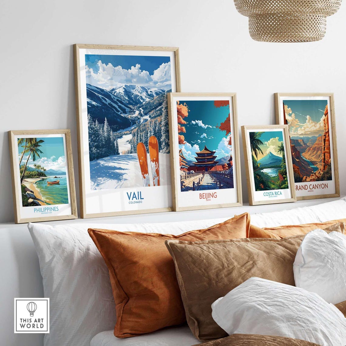 Vail Ski Resort, Colorado Winter Sports Poster - Image 3