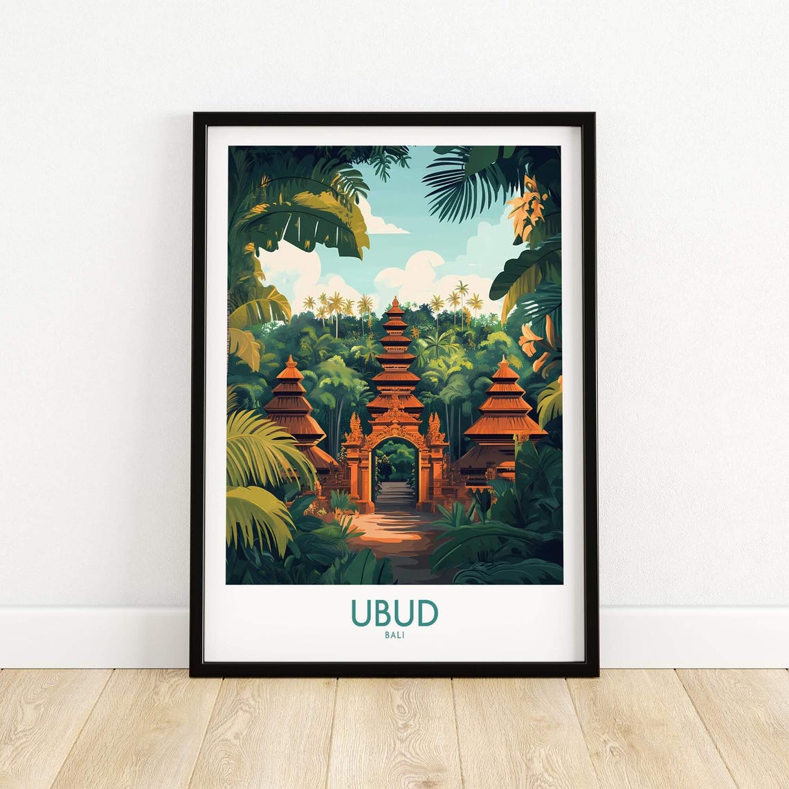 Ubud Bali Travel Poster, Ubud Wall Decor - Image 5