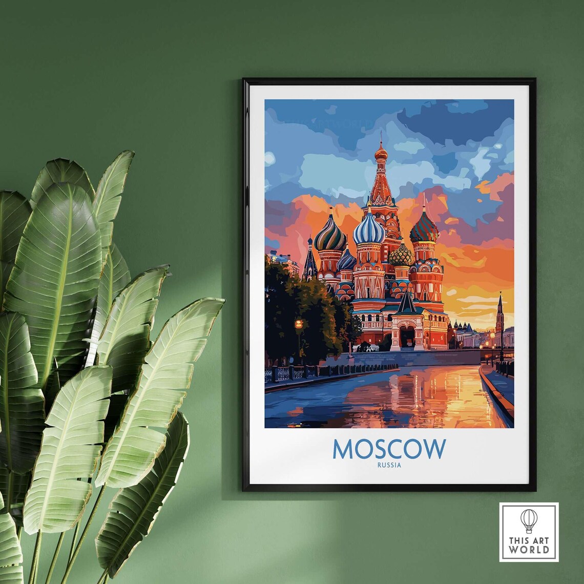 Moscow Travel Poster, St Basils Cathedral - Image 2