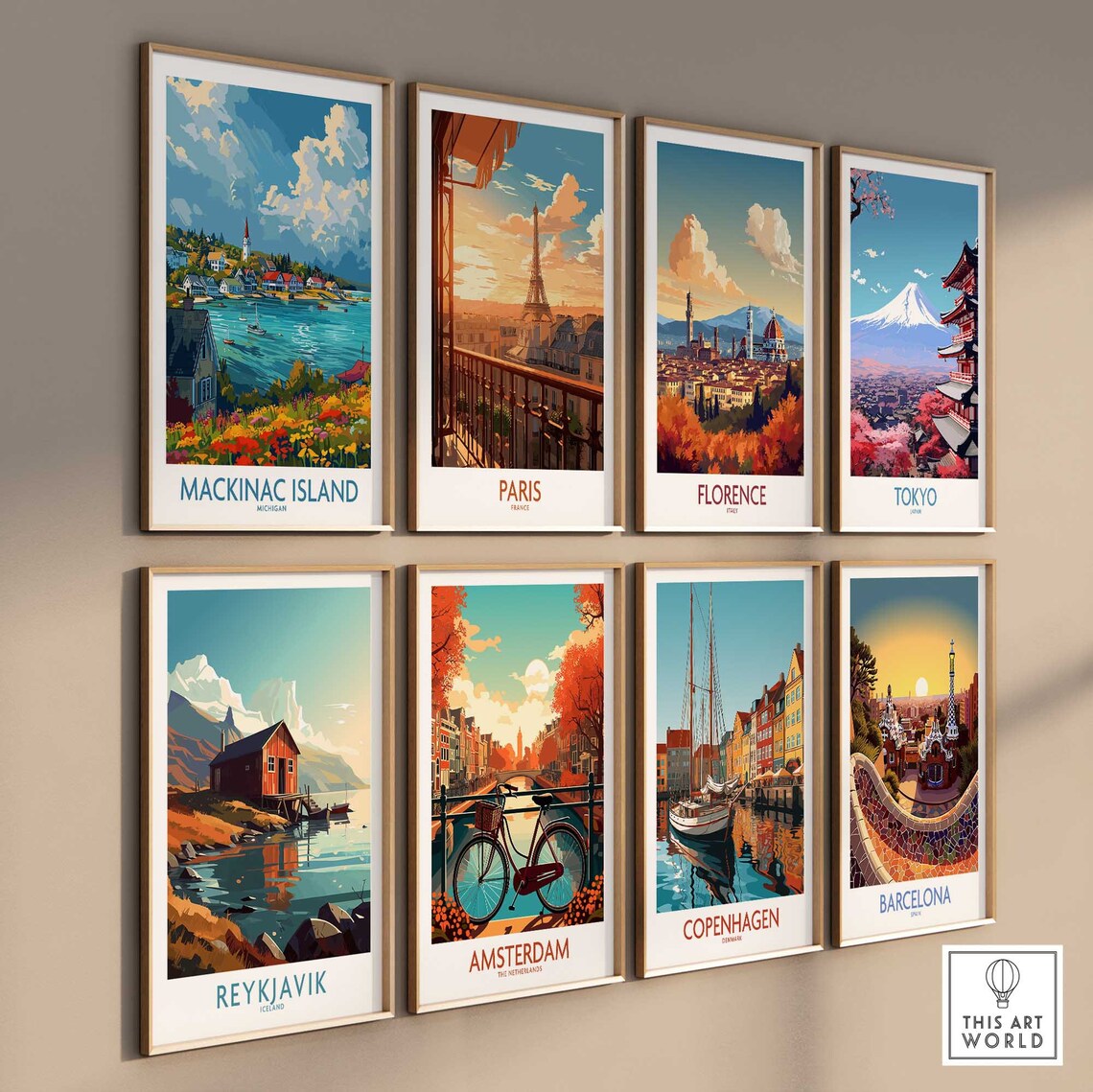 Mackinac Island Travel Poster, Lake Huron Artwork - Image 3