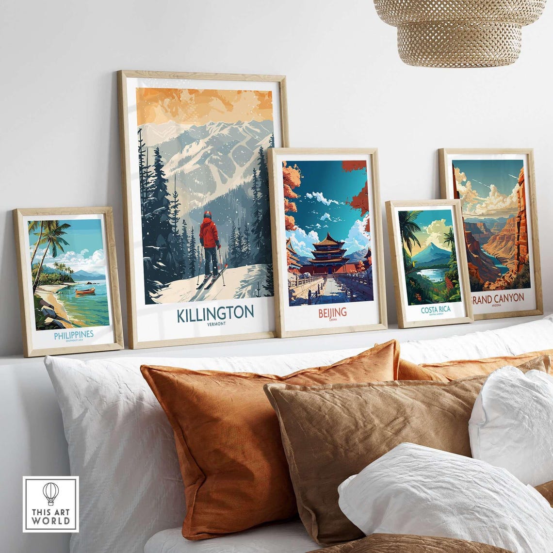 Killington Ski Resort, Vermont Winter Sports Art Print - Image 3