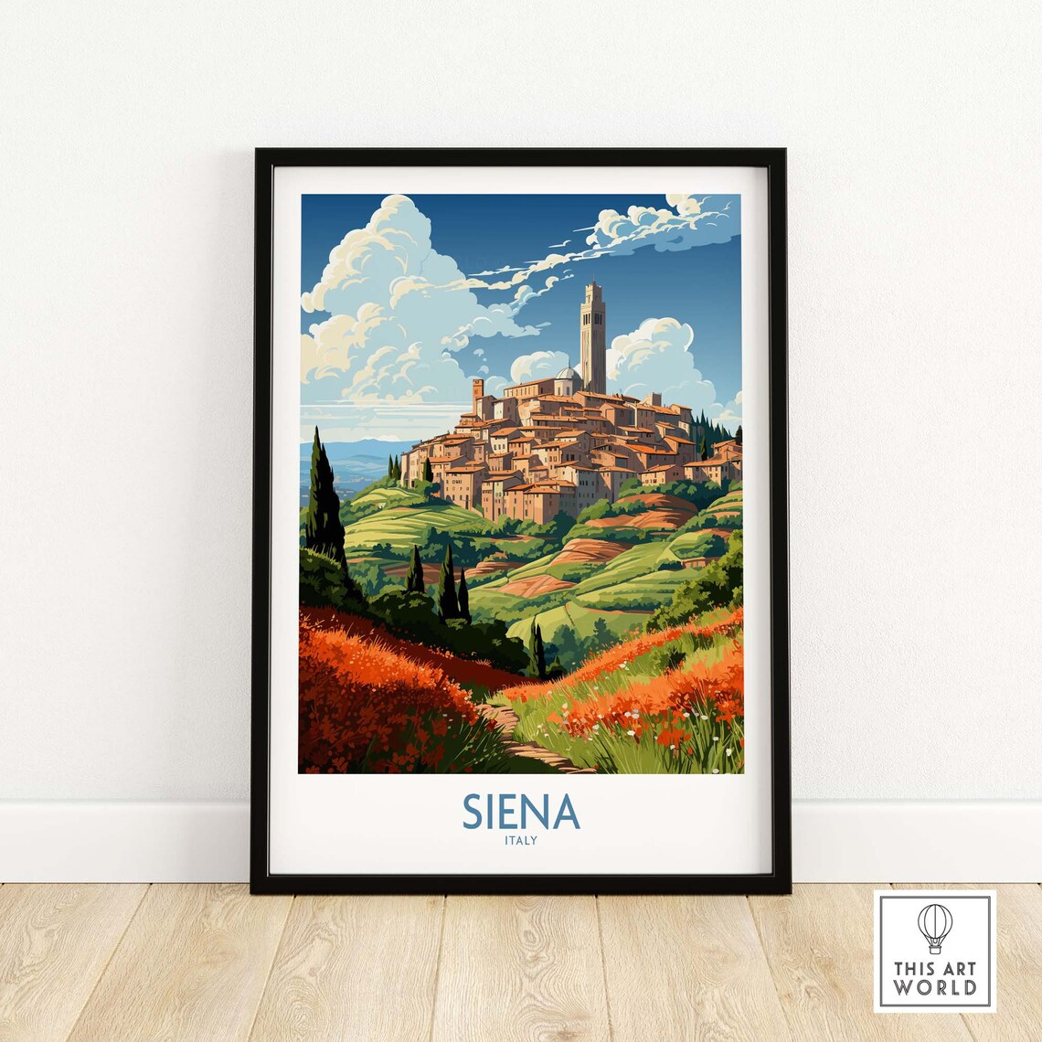 Siena Home Decor Poster, Wedding Anniversary Gift