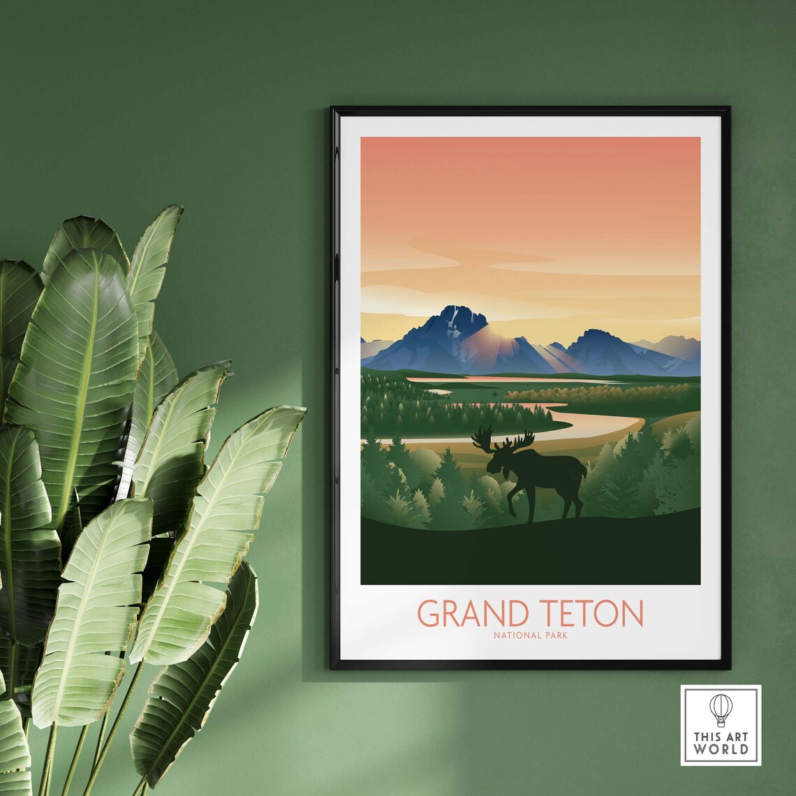 Grand Teton National Park Gift Idea Art Print - Image 2