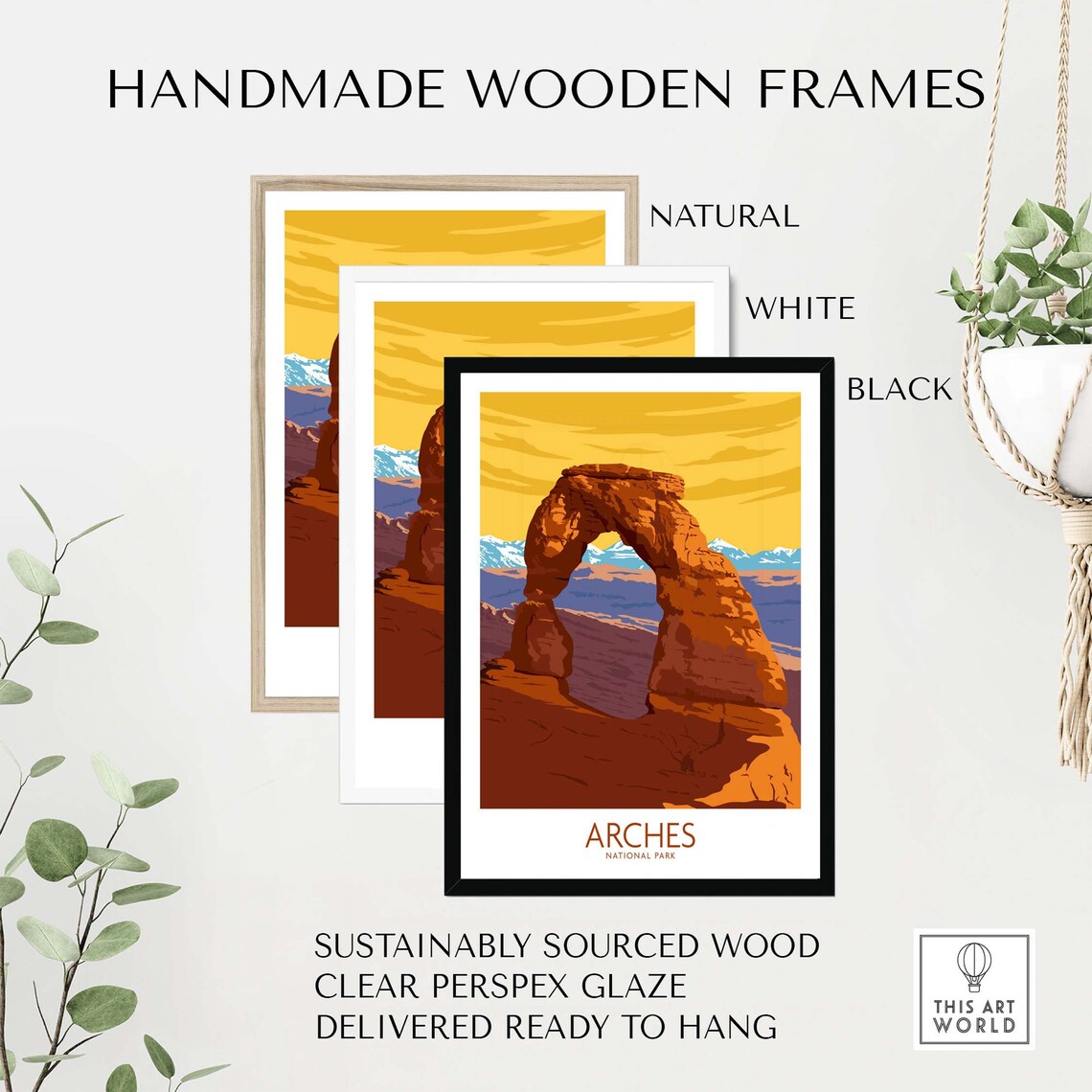 Arches National Park Travel Poster, Utah Wall Art - Image 2