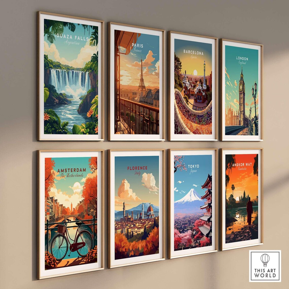 Iguazu Falls Travel Poster, Argentina Landscape Print - Image 3