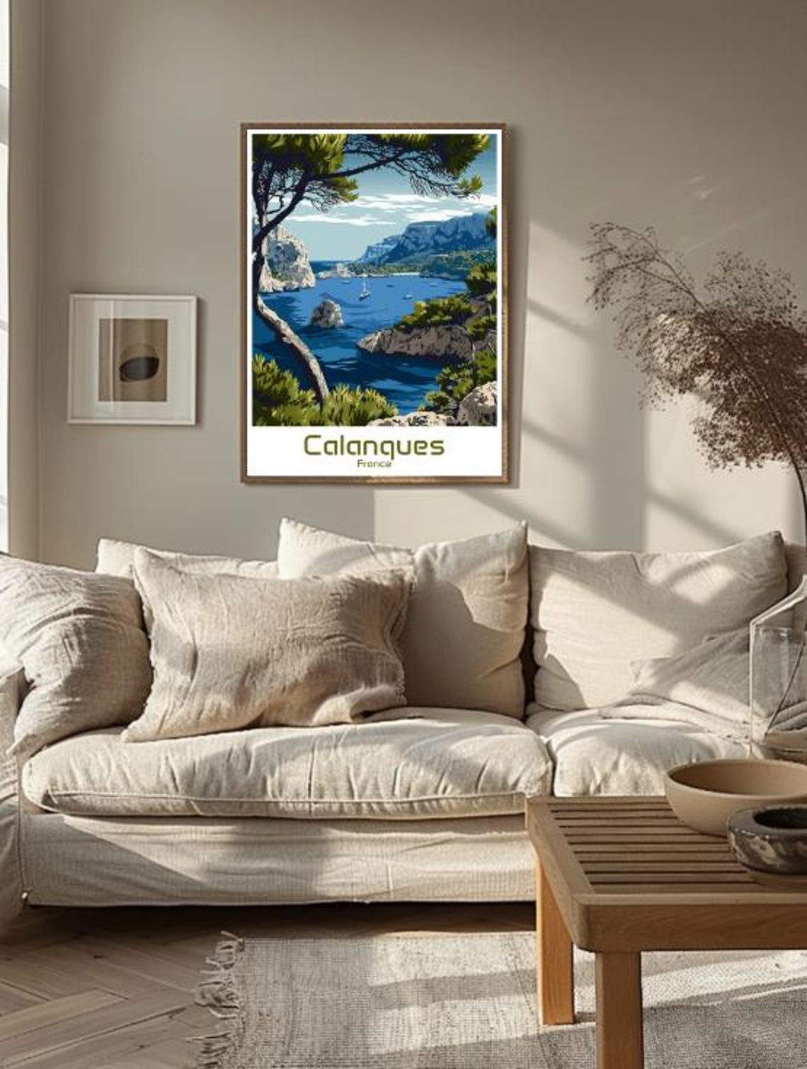 Calanques Travel Poster Stunning Coastal Landscape Wall Art With Turquoise Waters France Nature Print Outdoor Decor Gift For Travelers - Image 3