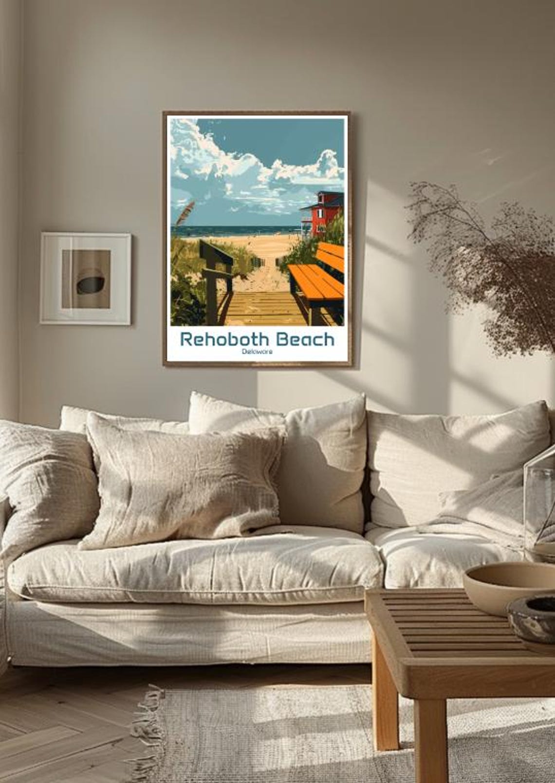 Rehoboth Beach Delaware Boardwalk Dunes Ocean View Travel Poster - Image 3