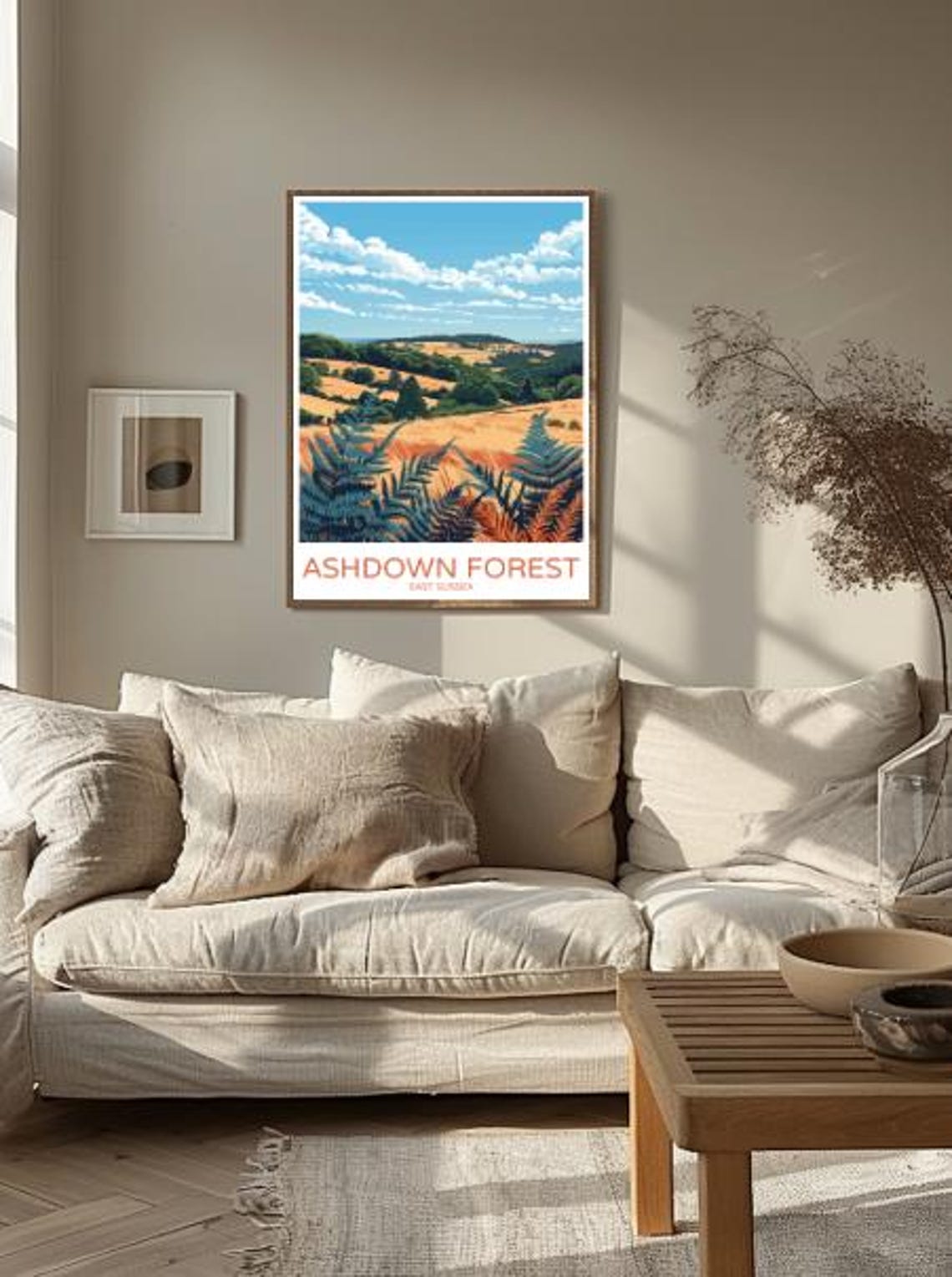 Ashdown Forest East Sussex Travel Postertranquil Wall Art Of Woodlands And Meadowsuk Nature Print British Countryside Decor Outdoor Gift - Image 2