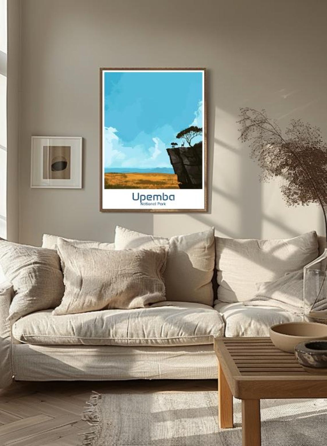 Upemba National Park Savanna Cliff Antelope Congo Art Poster - Image 3