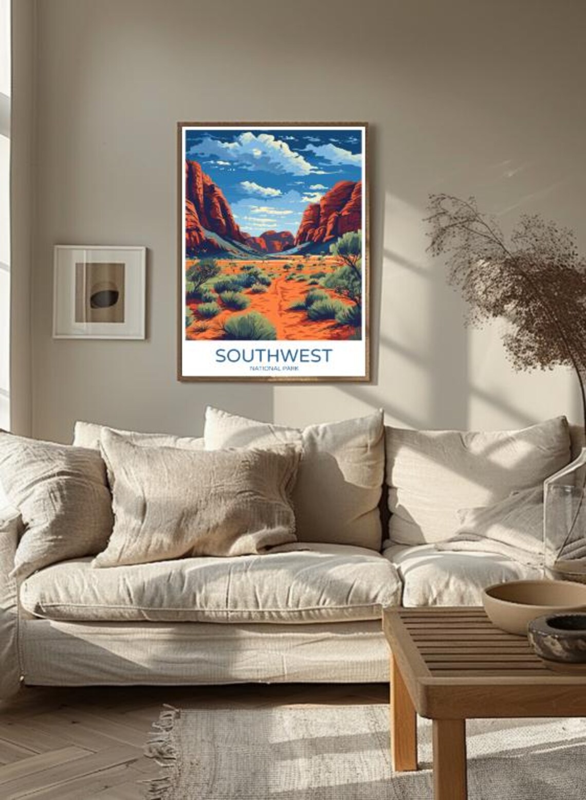 Southwest National Park Towering Red Rock Desert Canyon Vista Poster - Image 3