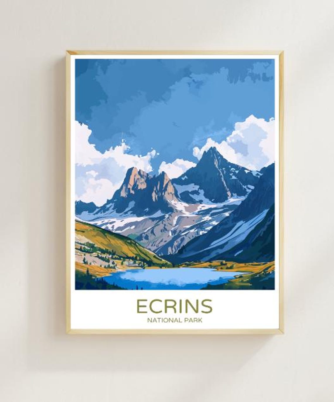 Crins National Park Poster Breathtaking French Alps Landscape Mountain Wall Art Nature Print Of France Alpine Decor Adventure Gift