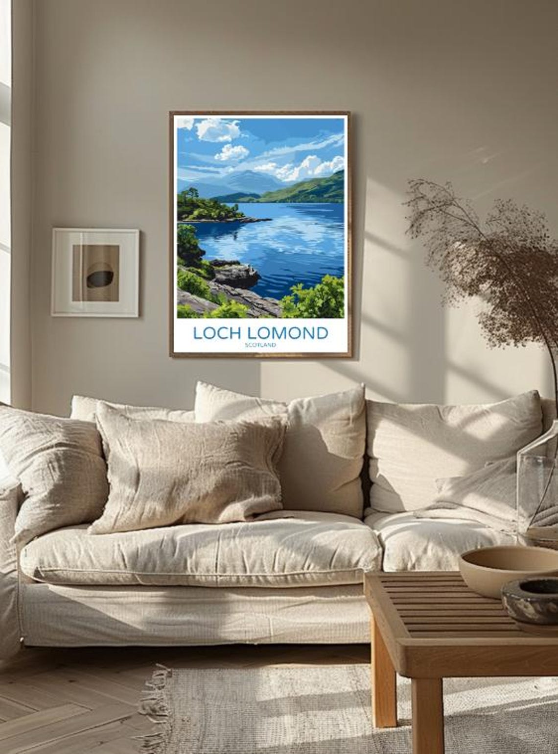 Loch Lomond Scotland Serene Lakeside Mountain Landscape Poster - Image 3